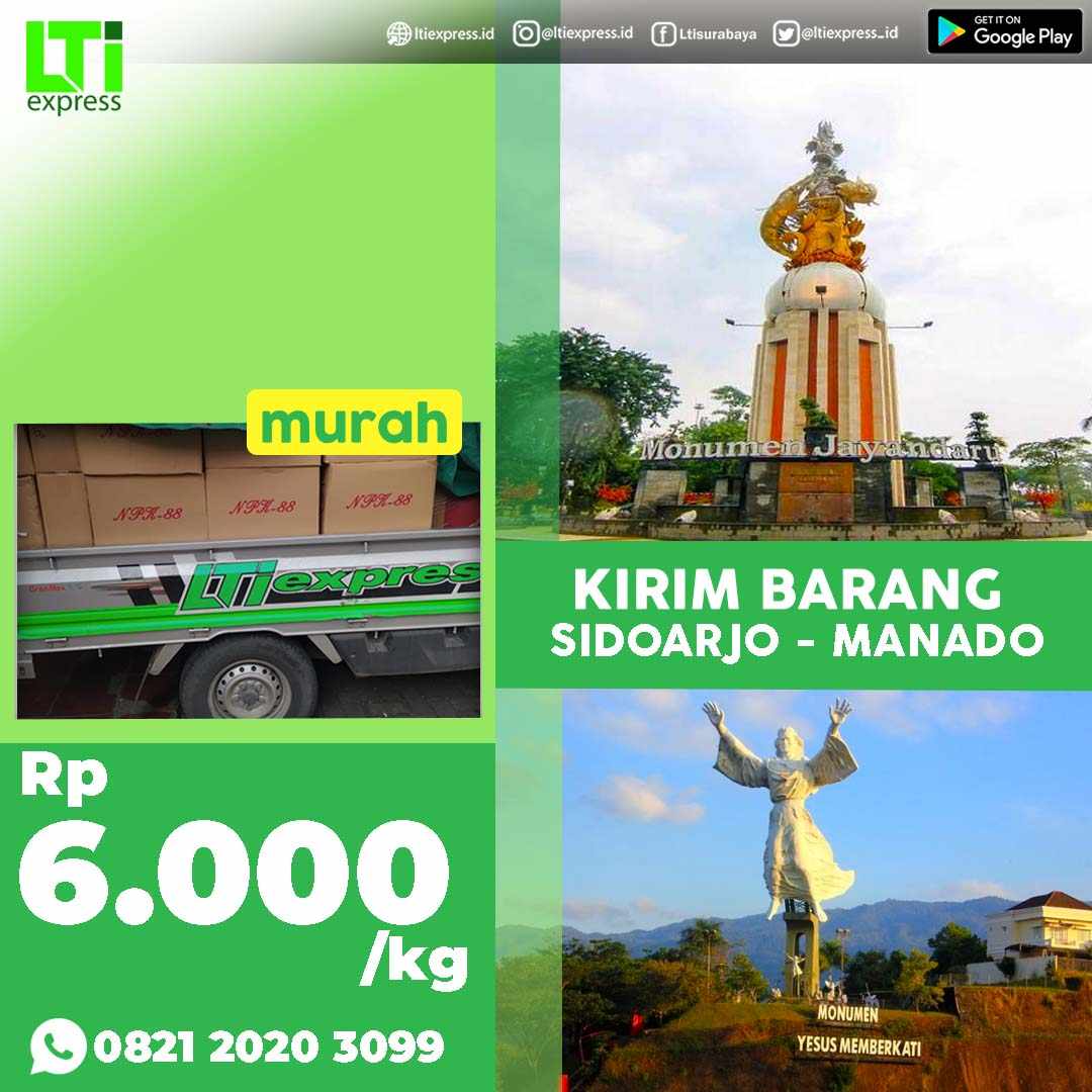 cargo murah sidoarjo manado