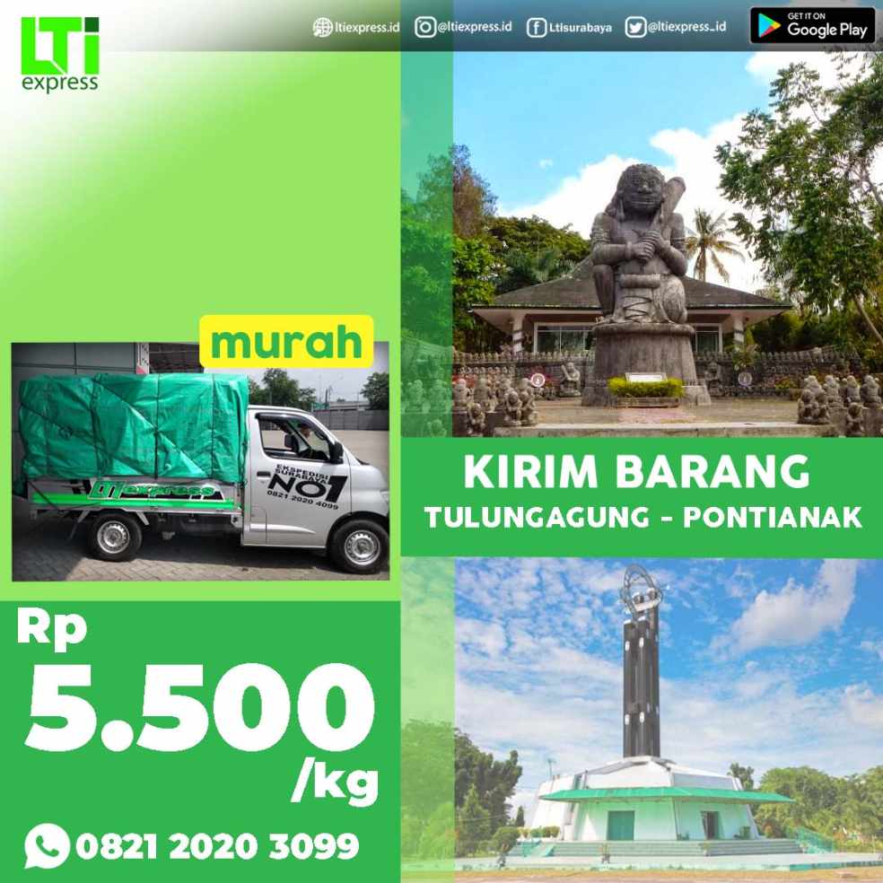 cargo murah tulungagung pontianak