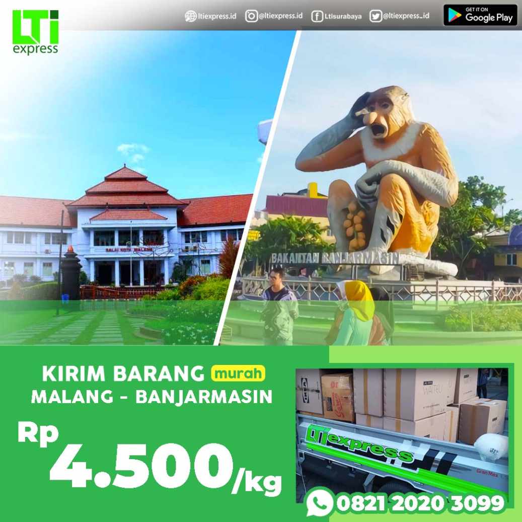 cargo murah malang banjarmasin