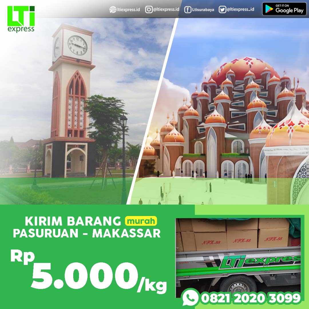 cargo murah pasuruan makassar