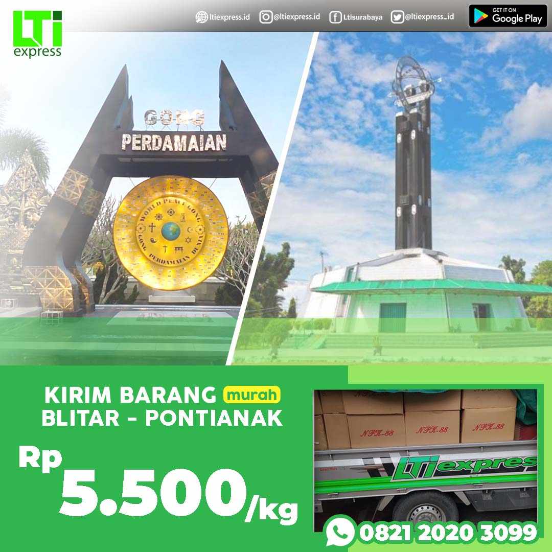cargo murah blitar pontianak