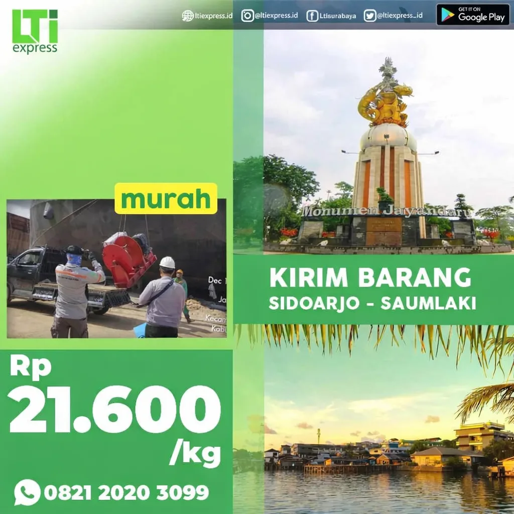Cargo Murah Sidoarjo ke Saumlaki
