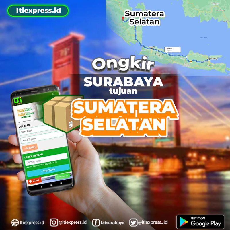 ekspedisi surabaya ke palembang