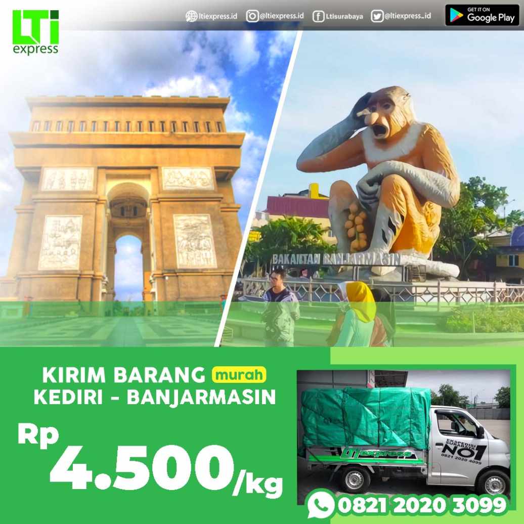 cargo murah kediri banjarmasin