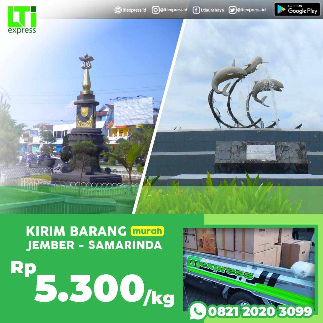 cargo murah jember ke samarinda