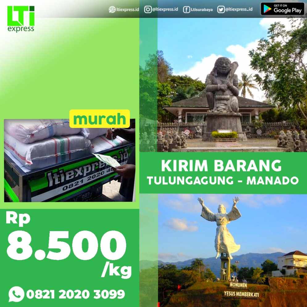 cargo murah tulungagung manado