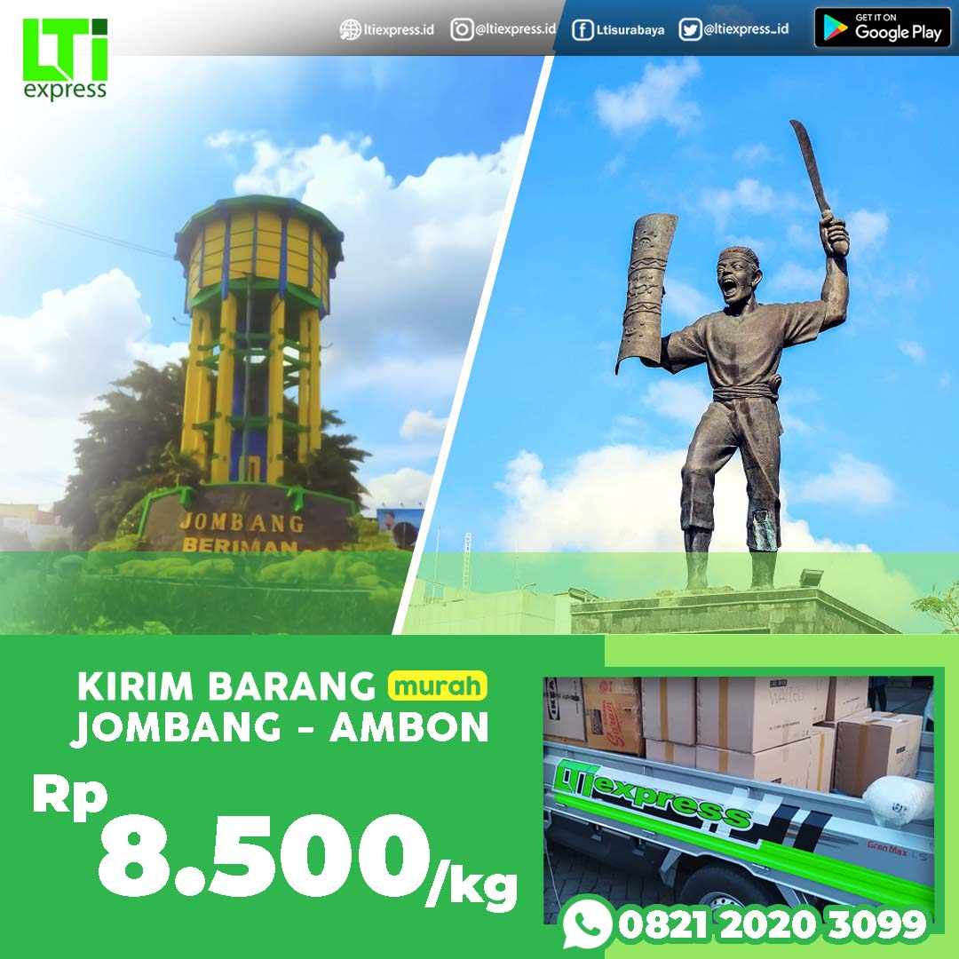 cargo murah jombang ambon