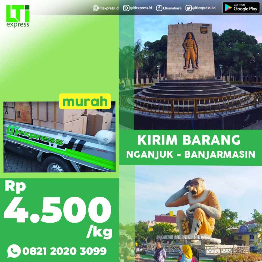 cargo murah nganjuk banjarmasin