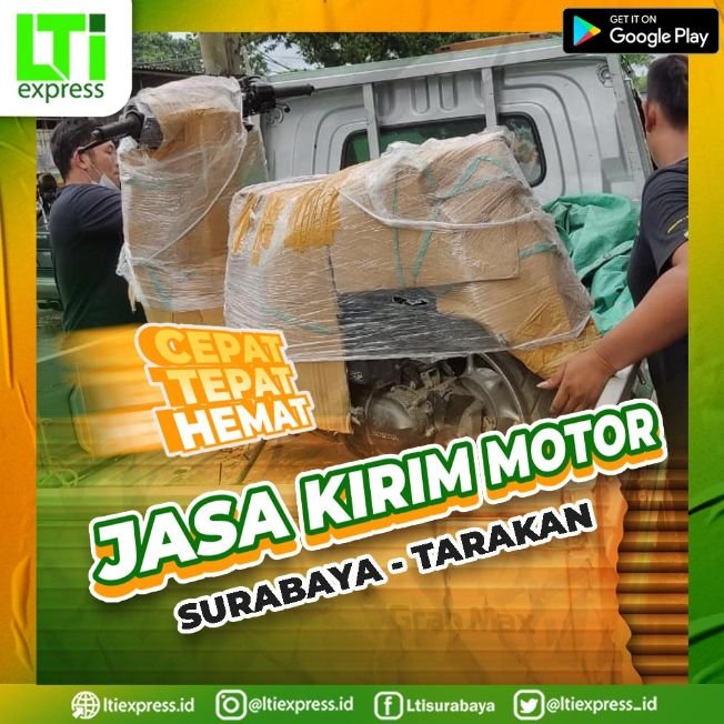 kirim sepeda motor surabaya tarakan