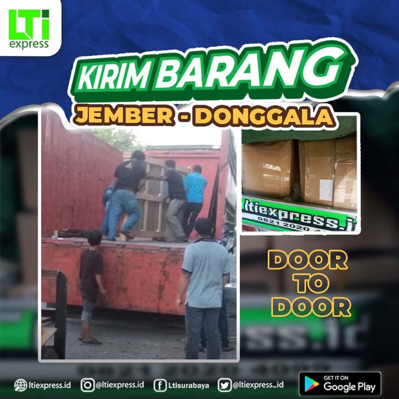 ekspedisi jember donggala