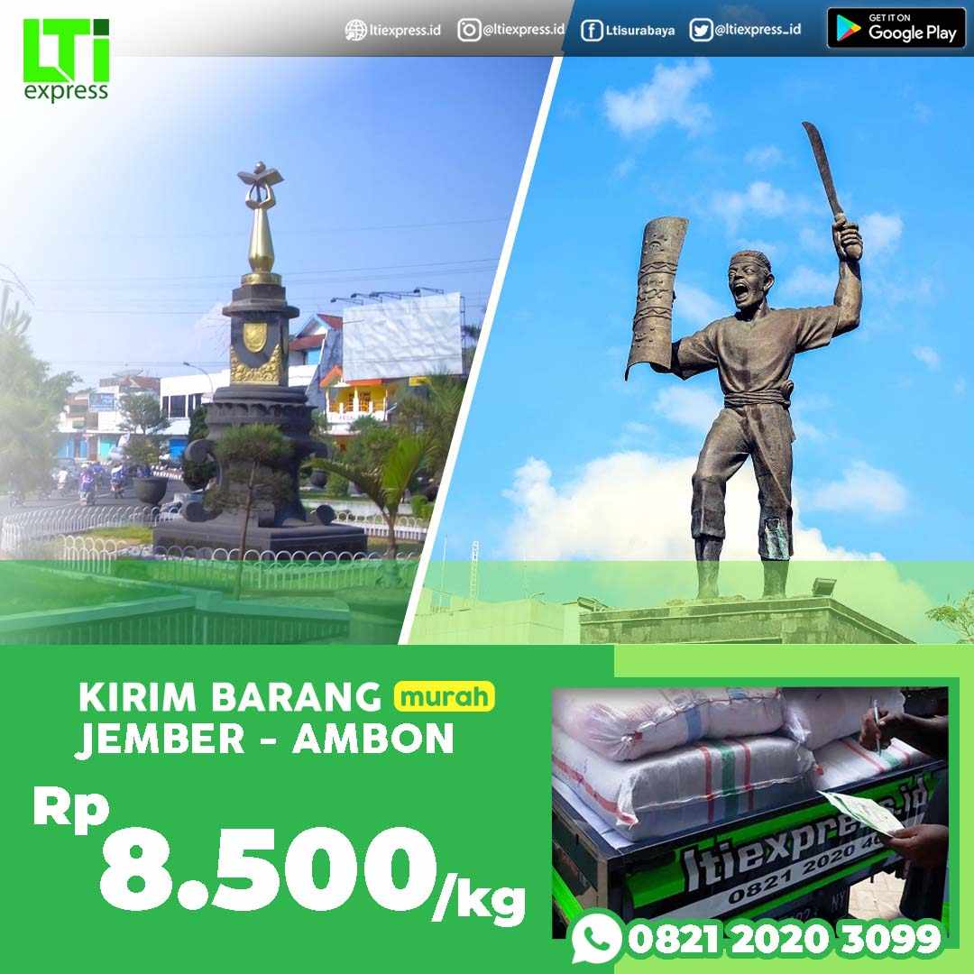 cargo murah jember ambon