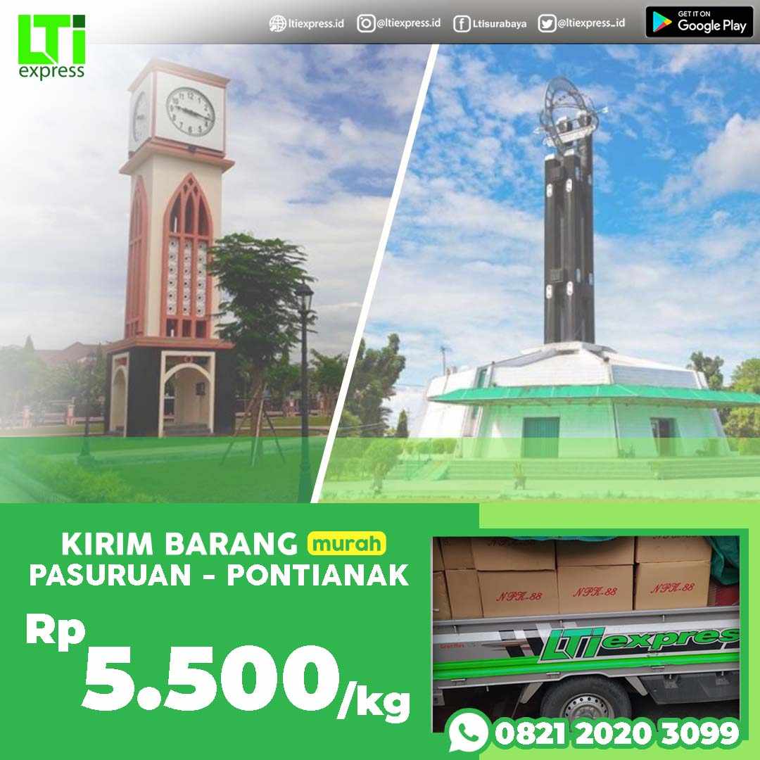 cargo murah pasuruan pontianak