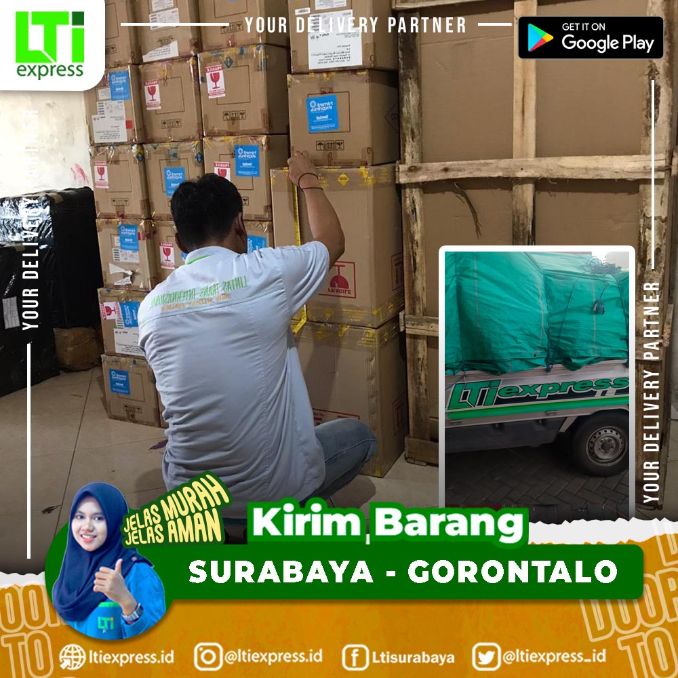 cargo murah surabaya gorontalo
