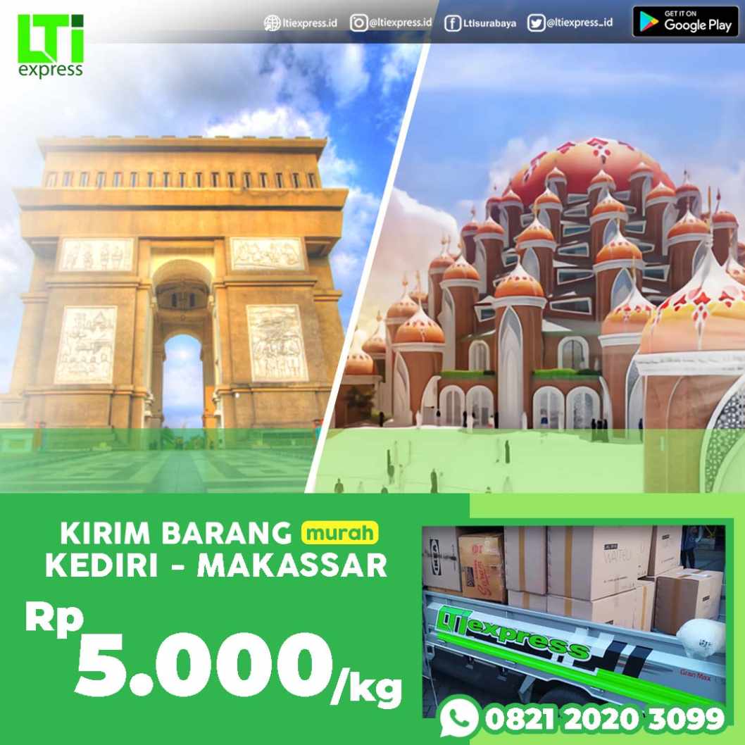 cargo murah kediri makassar