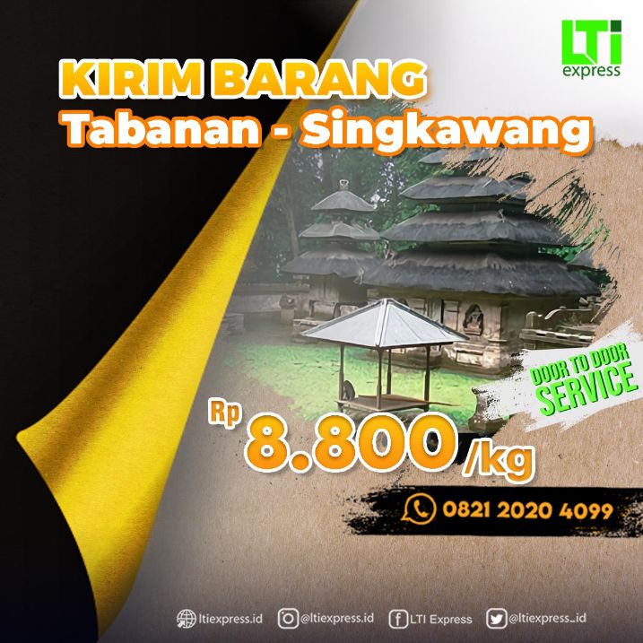 ekspedisi tabanan singkawang