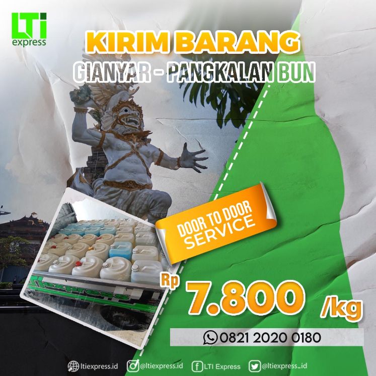ekspedisi gianyar pangkalan bun