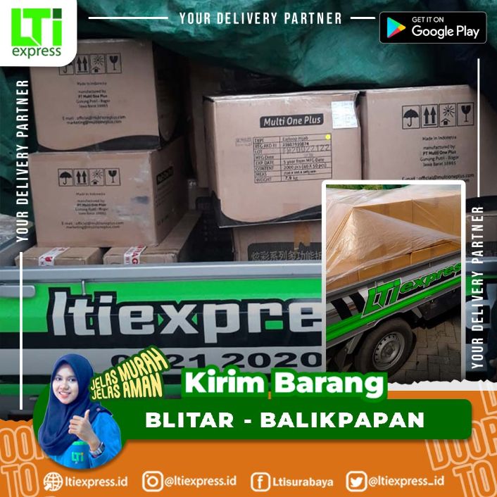 ekspedisi murah blitar balikpapan