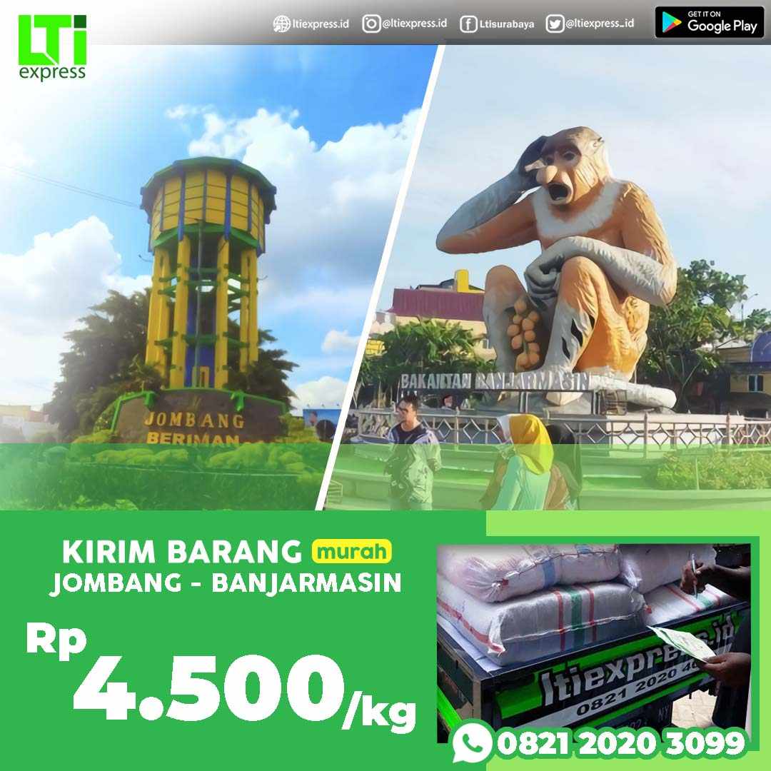 cargo murah jombang banjarmasin