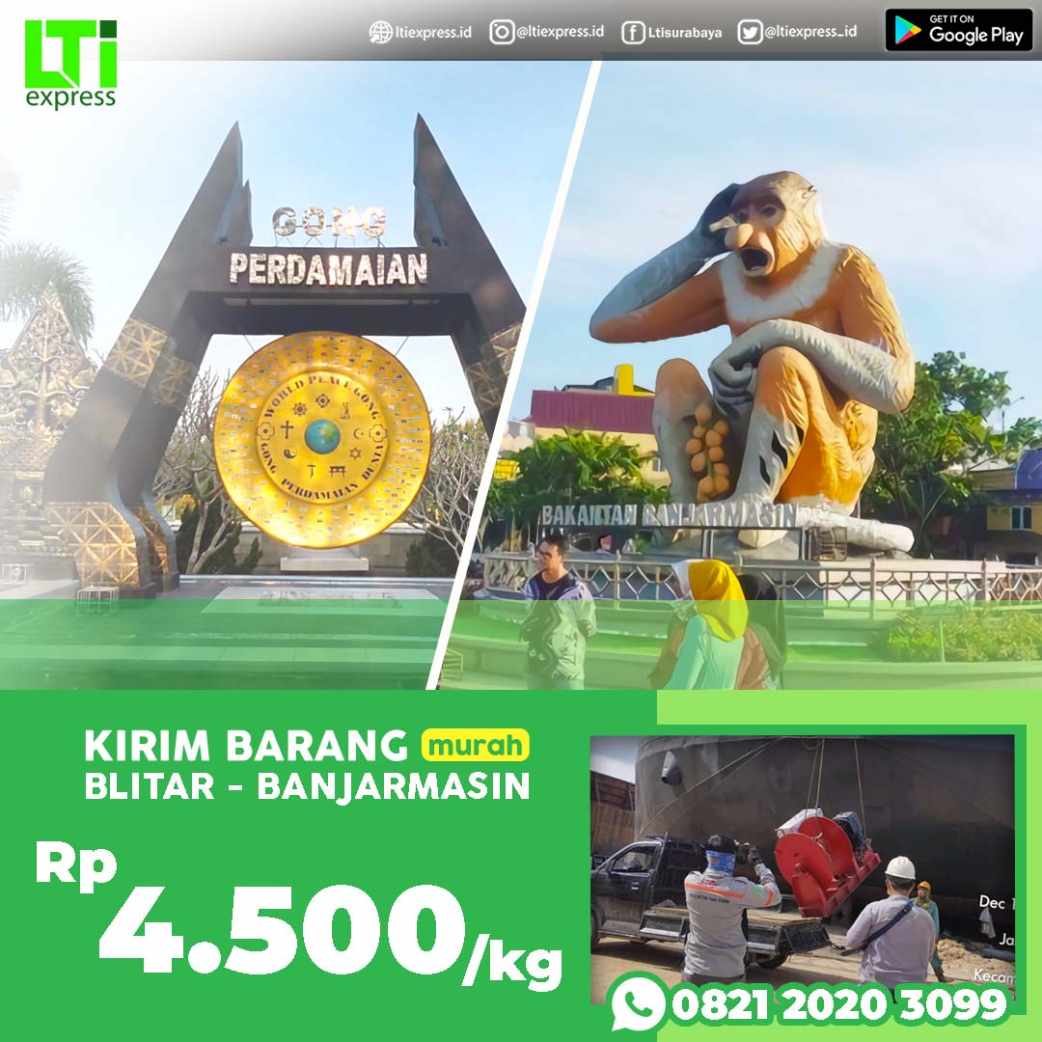 cargo murah blitar banjarmasin