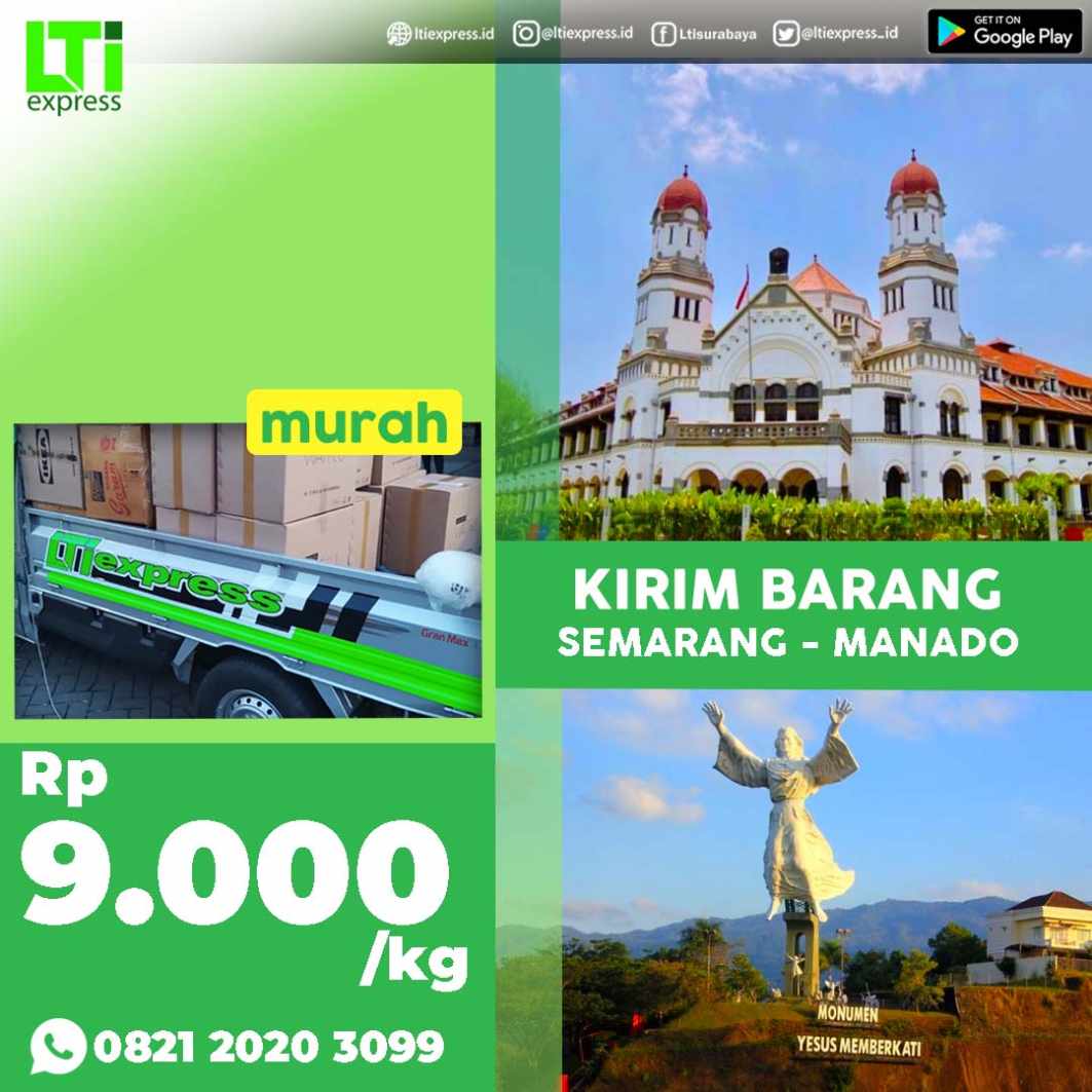 cargo murah semarang manado