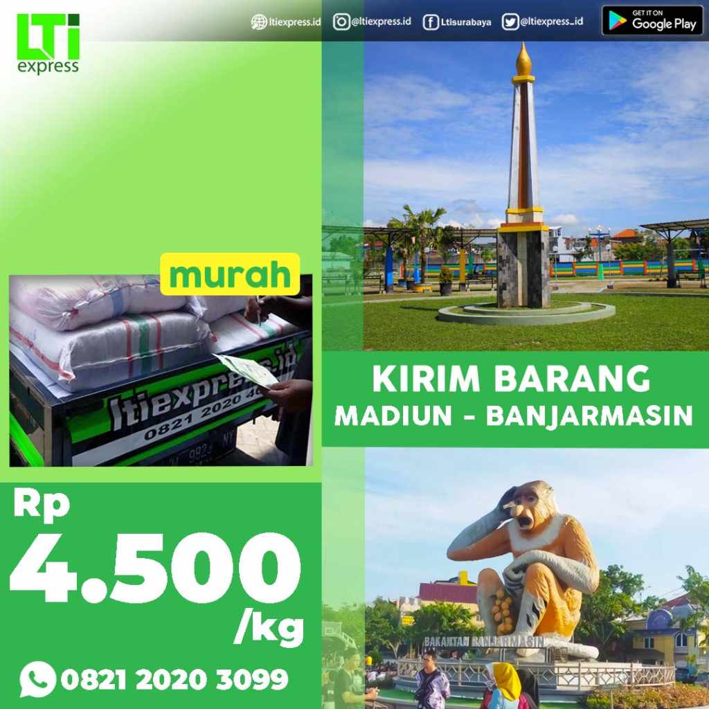 cargo murah madiun banjarmasin