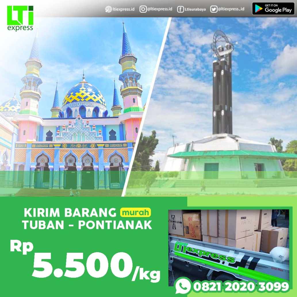 cargo murah tuban pontianak