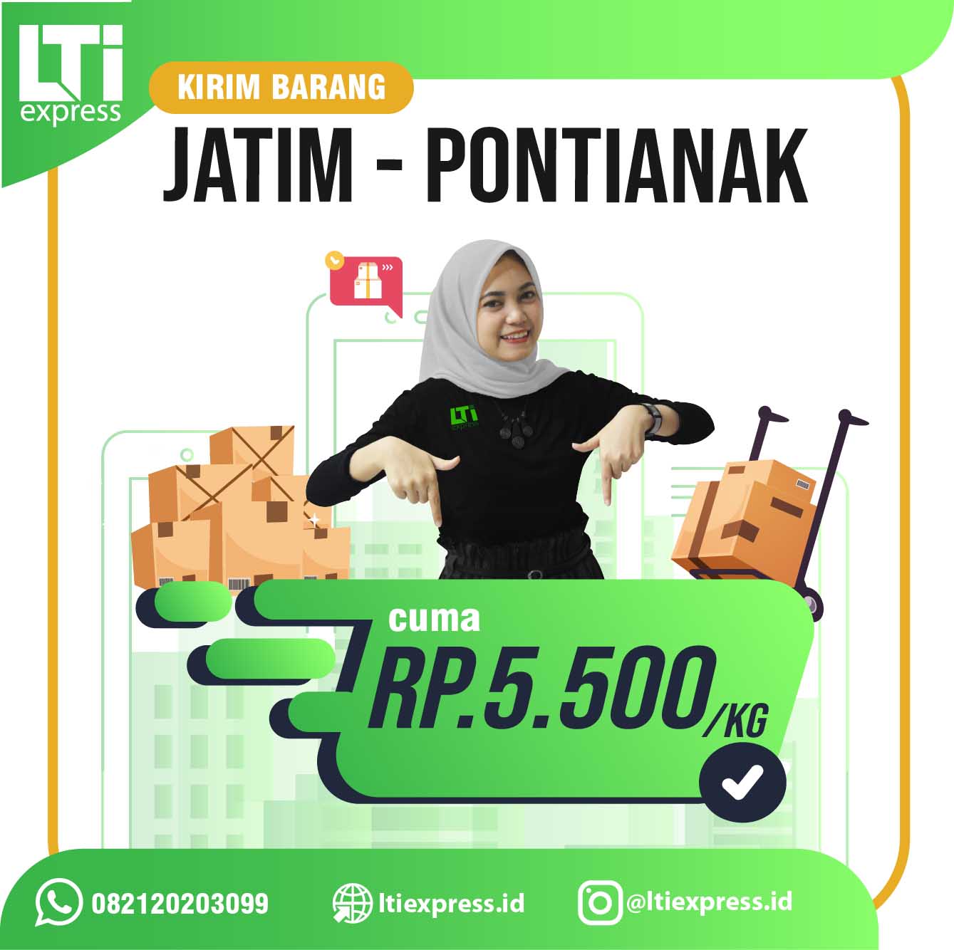 ekspedisi murah bojonegoro pontianak