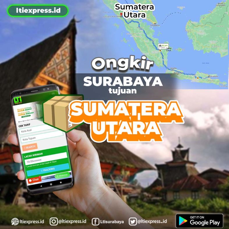 ekspedisi surabaya deli serdang
