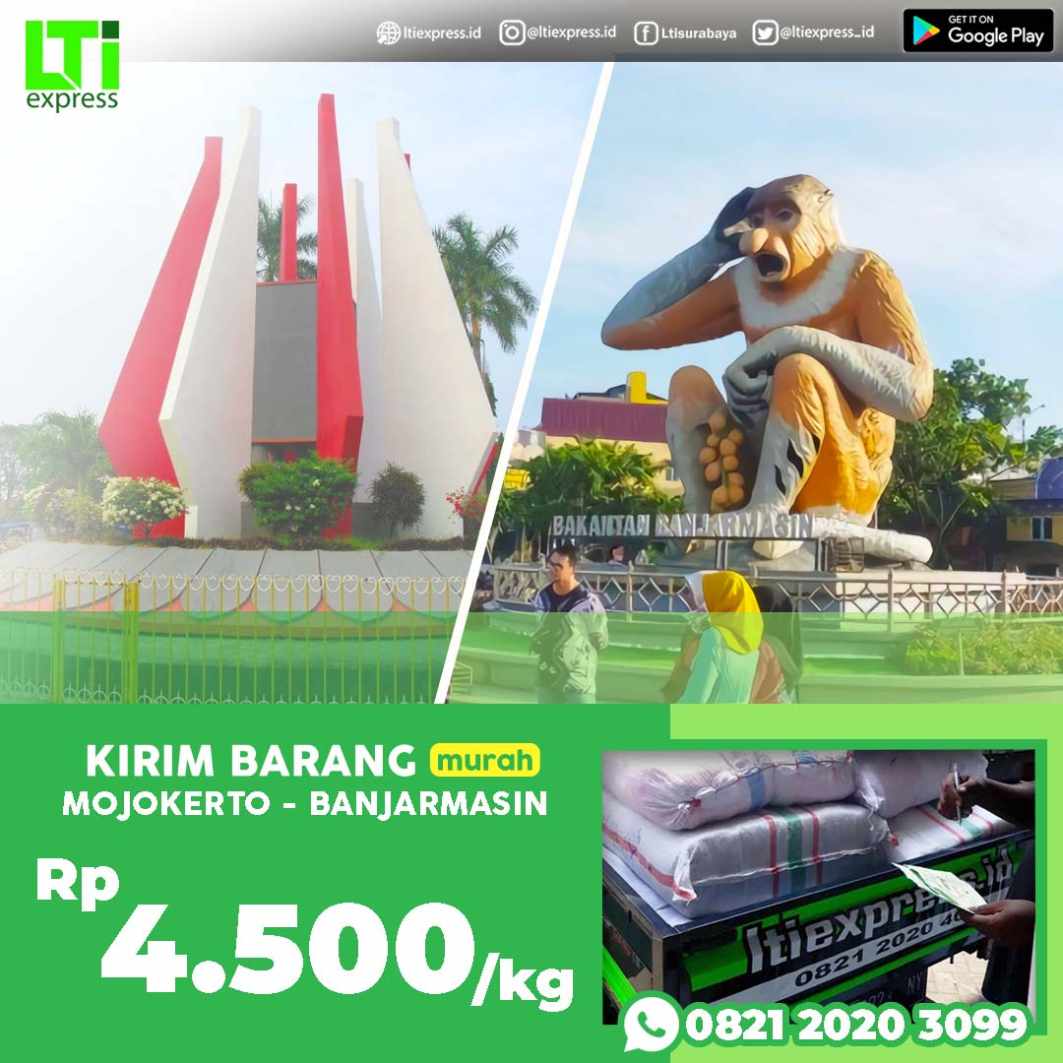 cargo murah mojokerto banjarmasin