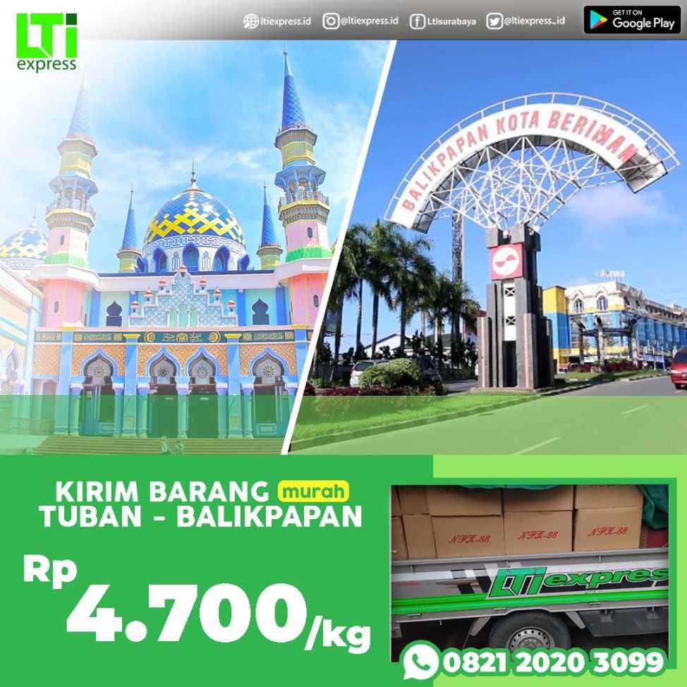 cargo murah tuban balikpapan