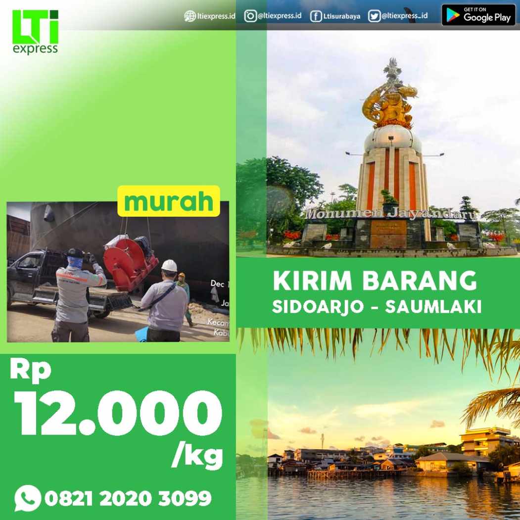 cargo murah sidoarjo saumlaki