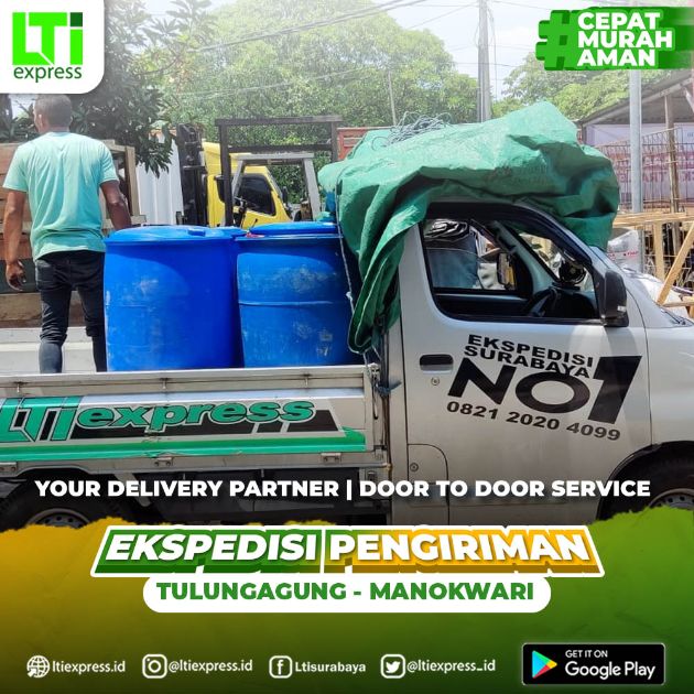 ekspedisi tulungagung ke manokwari