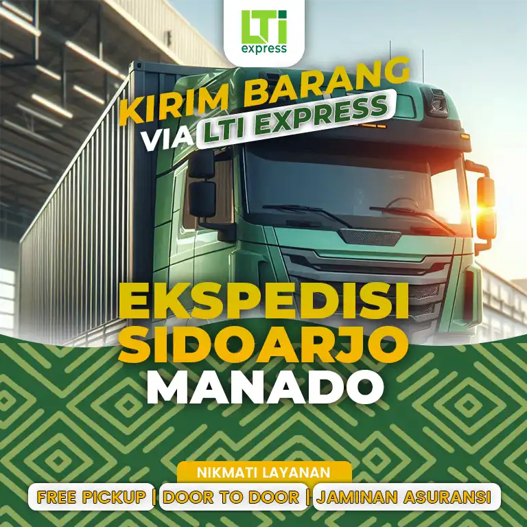 ekspedisi sidoarjo manado murah