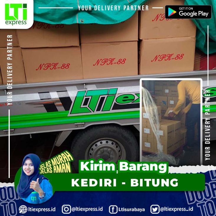 ekspedisi murah kediri ke bitung