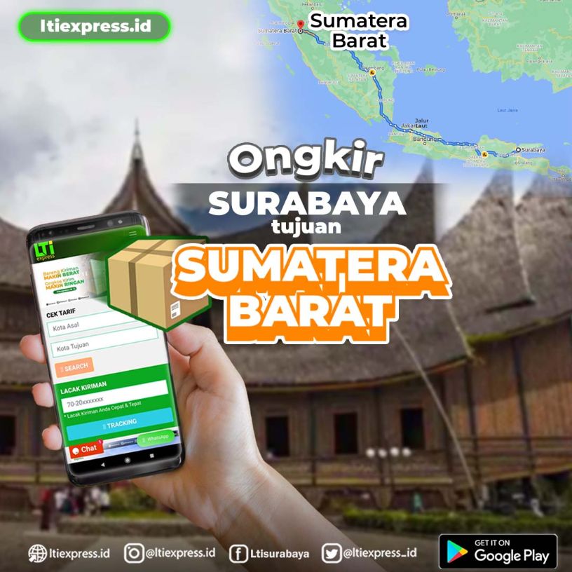 ekspedisi surabaya padang kota