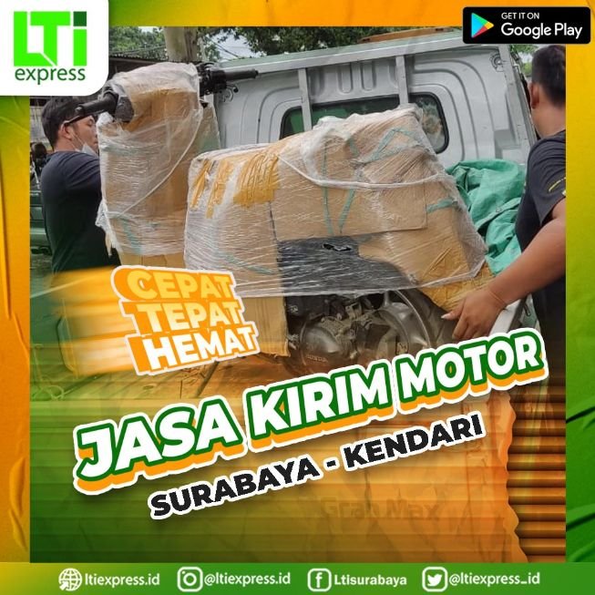 jasa kirim sepeda motor murah surabaya kendari